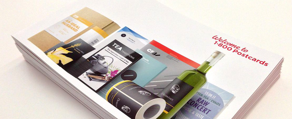 Free online custom printing smaple kit booklet opened closeup banner